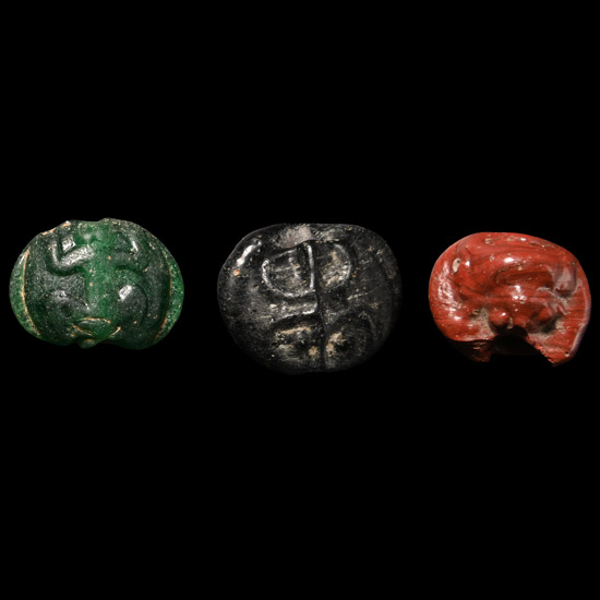 Phoenician Glass Amuletic Bead Group
