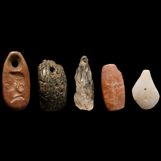 Western Asiatic Stone Amuletic Pendant Collection