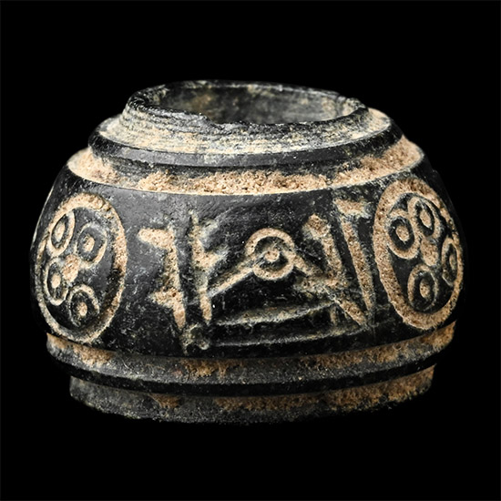 Western Asiatic Stone Calligraphic Bead