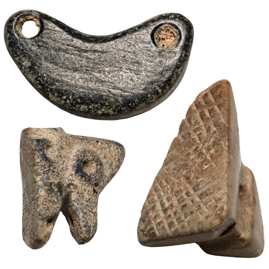 Western Asiatic Stone Amuletic Pendant Group