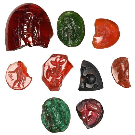 Roman Stone and Glass Gem Collection