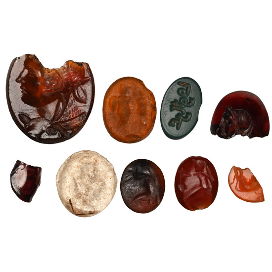 Roman and Other Stone and Glass Gem Collection