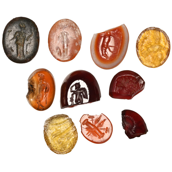 Roman Stone and Glass Gem Collection