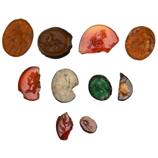 Roman Stone and Glass Gem Collection