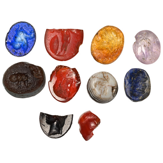 Roman Stone and Glass Gem Collection