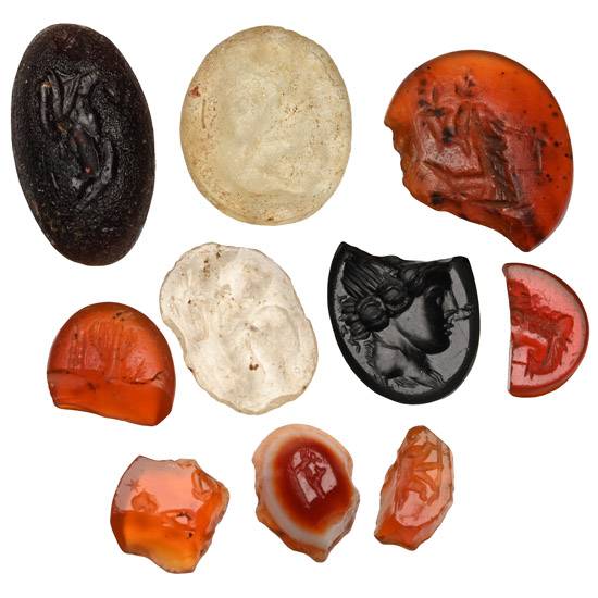 Roman Stone and Glass Gem Collection