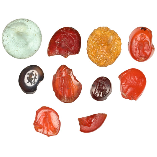 Roman Stone and Glass Gem Collection