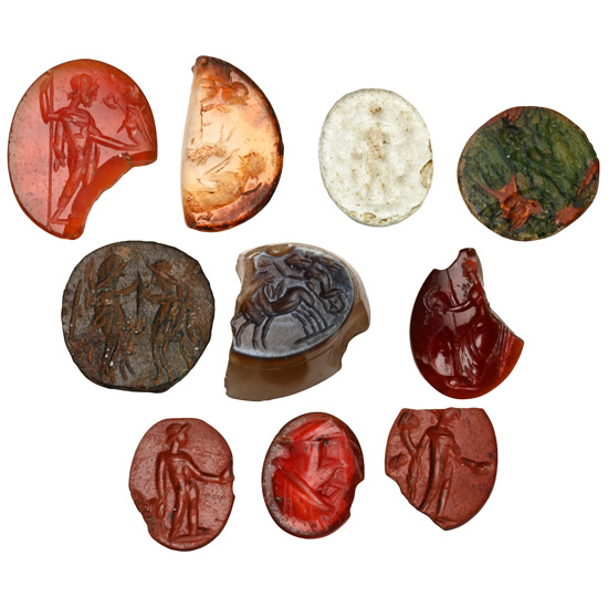 Roman Stone and Glass Gem Collection