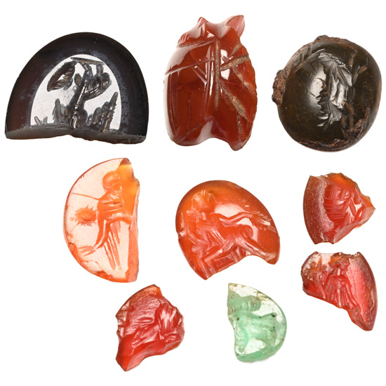 Roman Stone and Glass Gem Collection