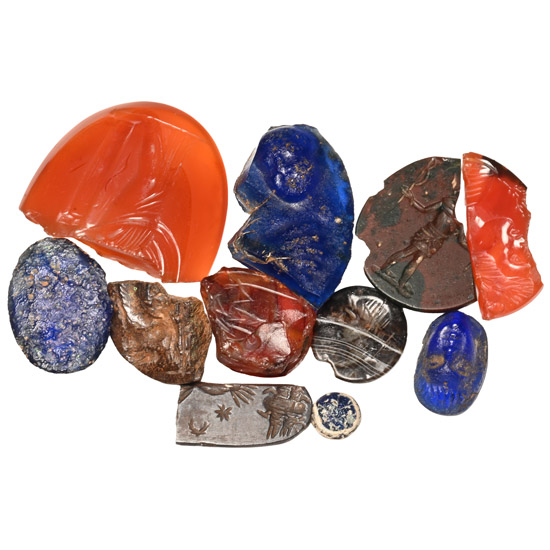 Roman Stone and Glass Gem Collection