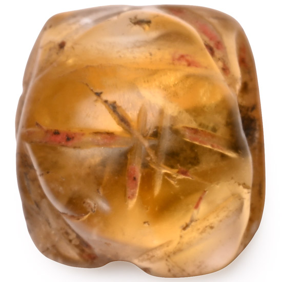 Phoenician Citrine Scarab Amulet
