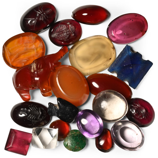 Post Medieval Gemstone and Amulet Collection