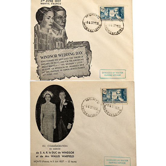 King Edward VIII & Wallis Simpson Wedding First Day Covers