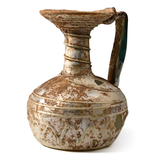 Roman Glass Jug with Trail
