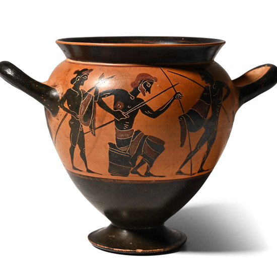 Greek Grand Tour Black-Figure Amphoriskos