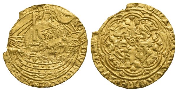 England. Plantagenet, Edward III AV Half Noble.