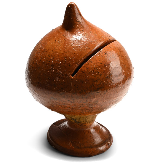 Post Medieval Brown Glazed Money Box
