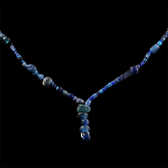 Roman Blue Glass Bead Necklace String
