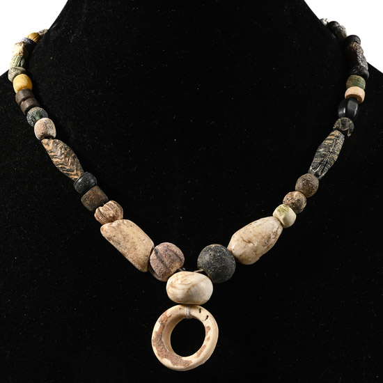 Western Asiatic Glass and Other Bead Necklace String