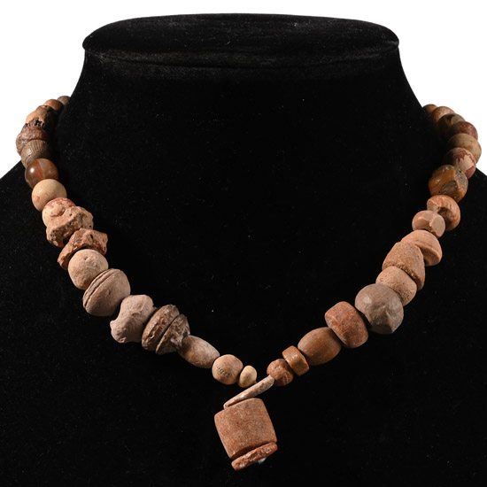 Western Asiatic Ceramic and Other Bead Necklace String
