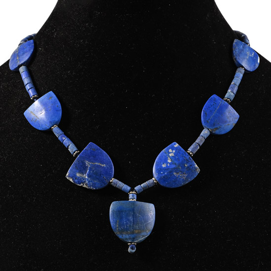 Bactrian Style Lapis Lazuli Bead Necklace String