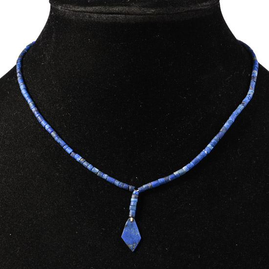 Bactrian Style Lapis Lazuli Bead Necklace String