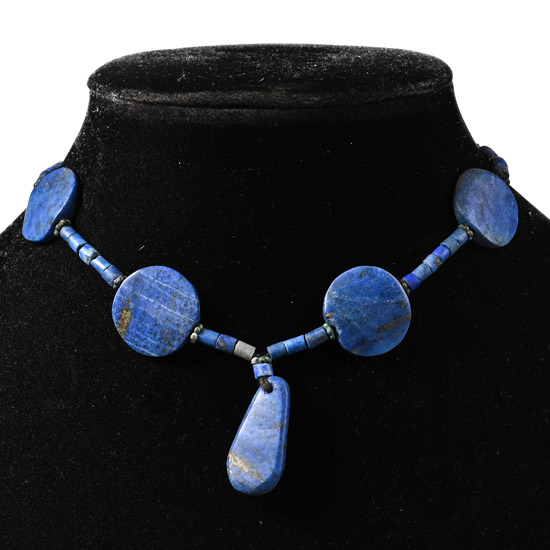 Bactrian Style Lapis Lazuli Bead Necklace String