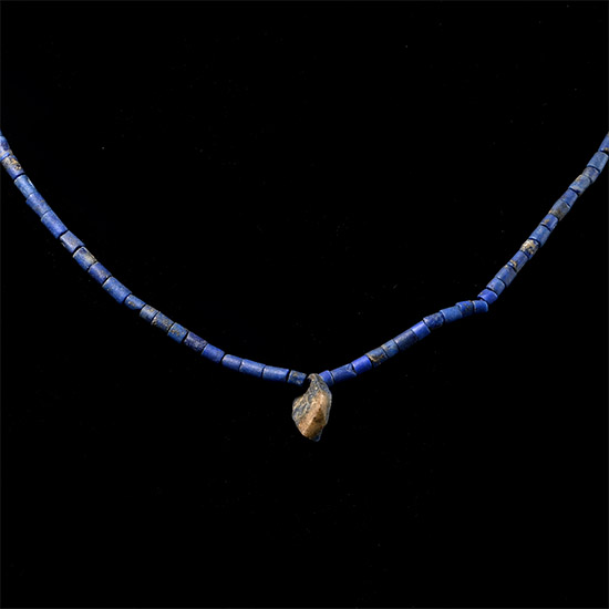 Bactrian Style Lapis Lazuli Bead Necklace String
