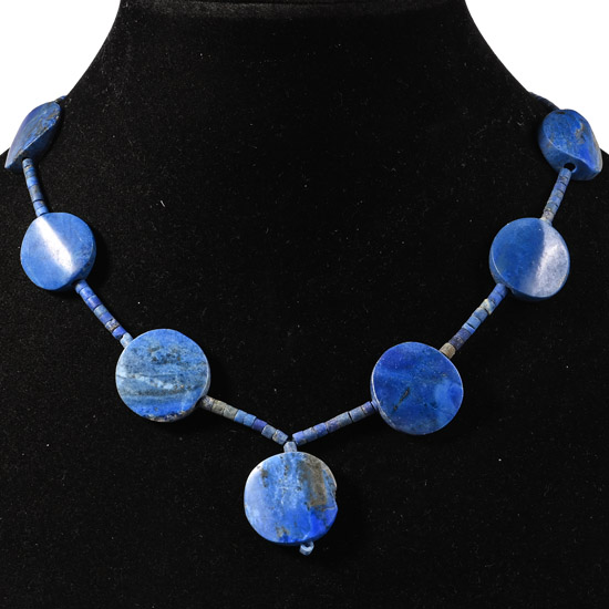Bactrian Style Lapis Lazuli Bead Necklace String
