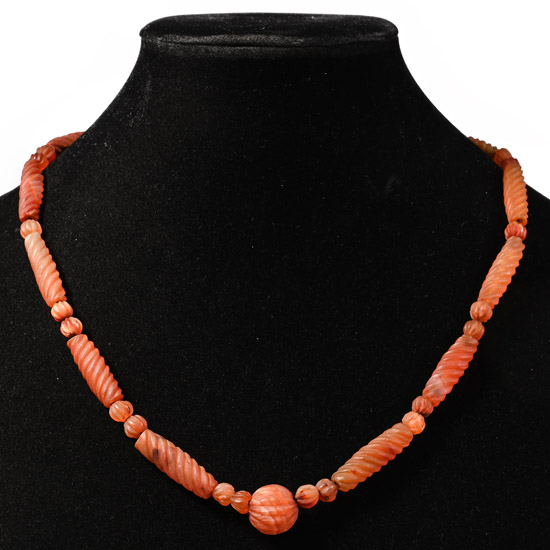 Bactrian Style Carnelian Bead Necklace String