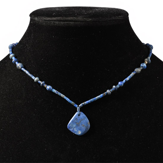 Bactrian Style Lapis Lazuli Bead Necklace String