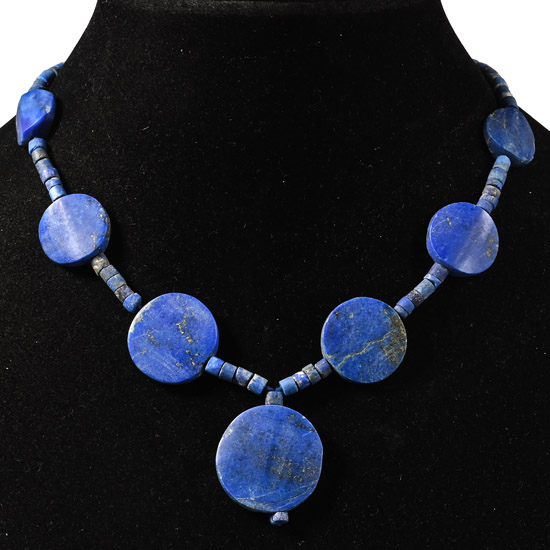 Bactrian Style Lapis Lazuli Bead Necklace String