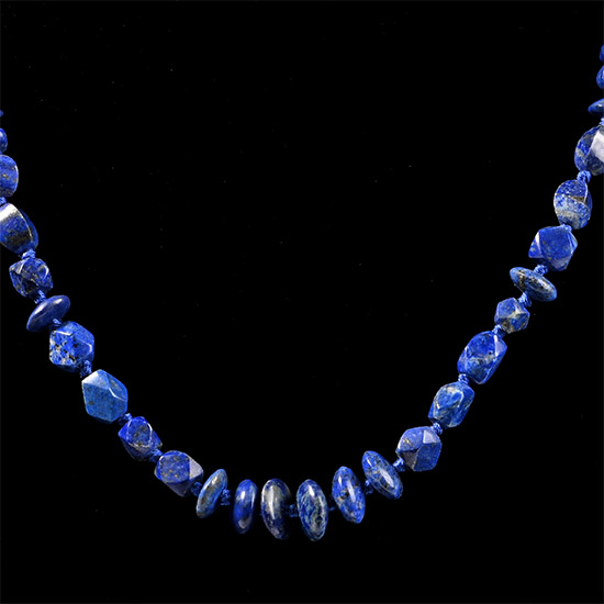 Bactrian Style Lapis Lazuli Bead Necklace