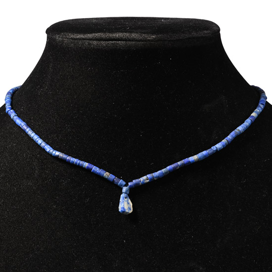 Bactrian Style Lapis Lazuli Bead Necklace String