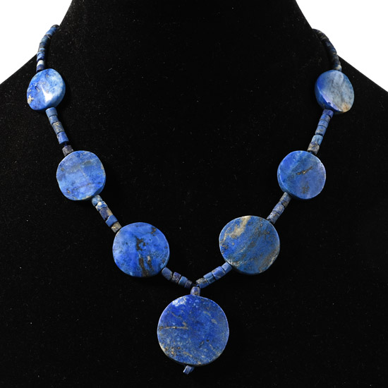 Bactrian Style Lapis Lazuli Bead Necklace String