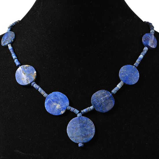 Bactrian Style Lapis Lazuli Bead Necklace String