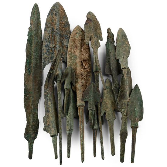 Western Asiatic Bronze Arrowhead Collection