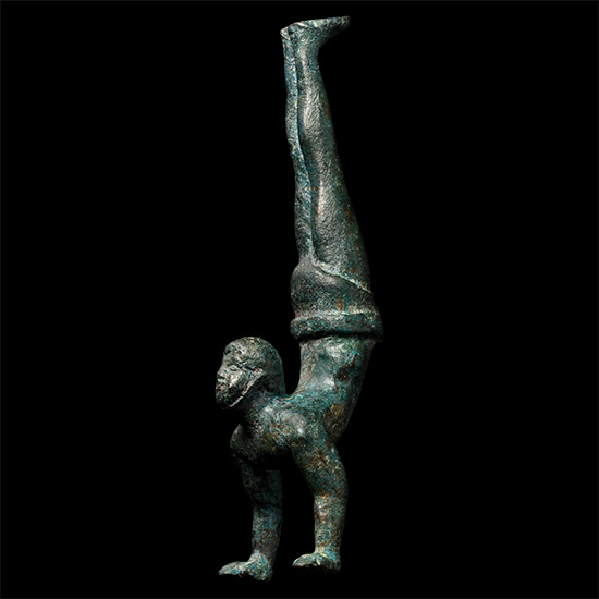 Roman Style Bronze Statuette of an Acrobat