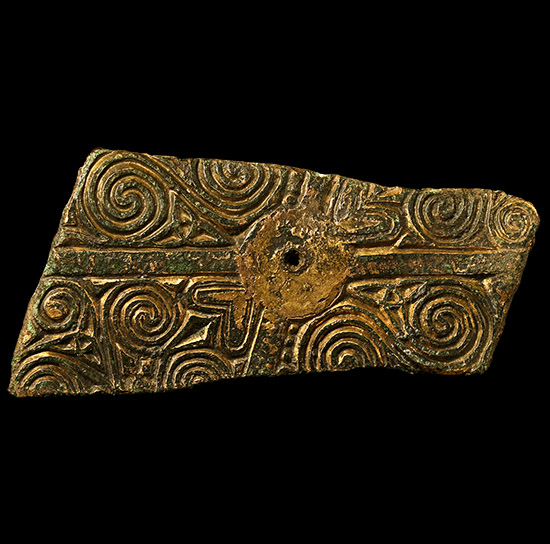Anglo-Saxon Gilt Bronze Reliquary Box Mount Fragment