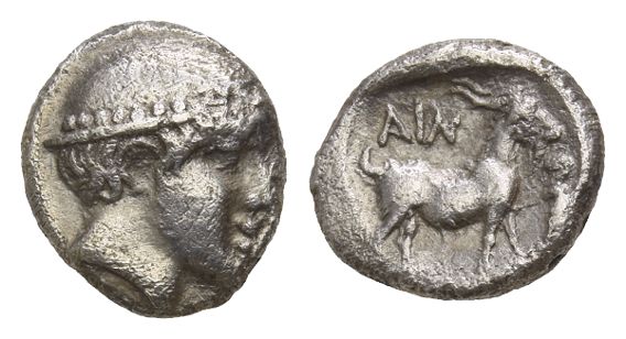 Thrace, Ainos AR Diobol.
