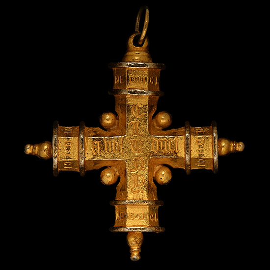 Spanish Silver-Gilt Cross Pendant