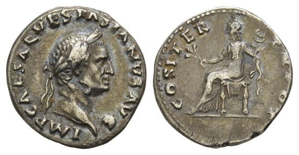 Vespasian AR Denarius.