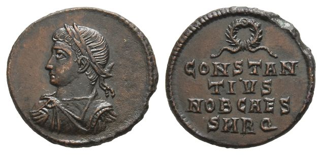 Constantius II, as Caesar, BI Nummus.