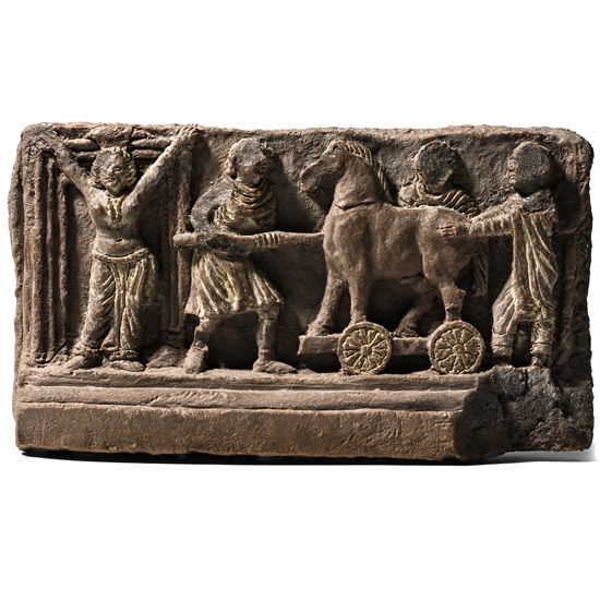 Museum Quality Replica of a Panel Showing a Theme from a Trojan Cycle in the British Museum.
