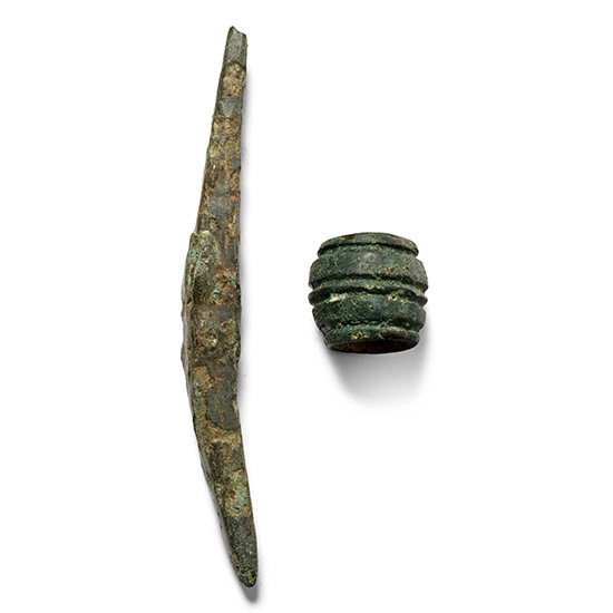 Bronze Age Bead and Awl