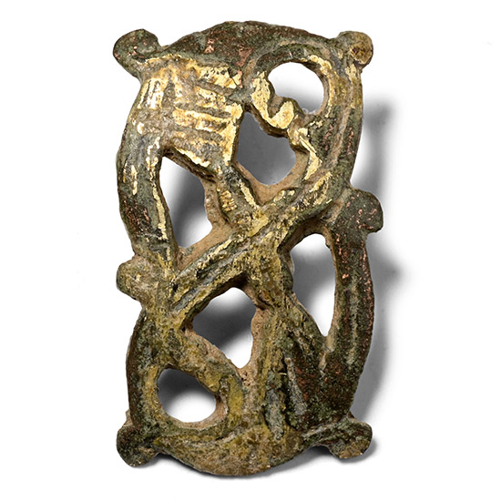 Late Anglo-Saxon Gilt Bronze Mount