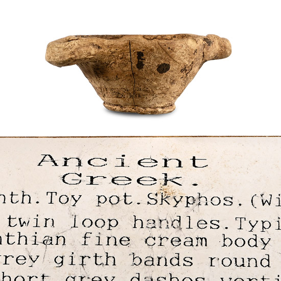 Greek Terracotta Toy Skyphos
