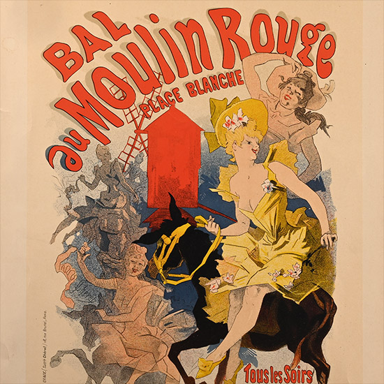 Original Moulin Rouge Poster - Les Maitres de lAffiche, Plate 53 by Jules Cheret of Paris