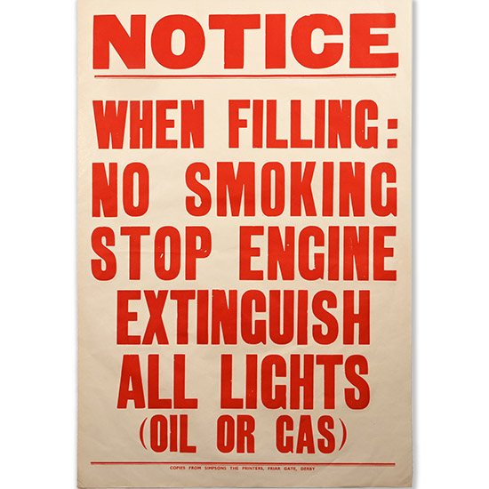 Gas / Petrol Station Original Poster Sign