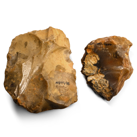 Stone Age Clactonian Flint Tool Group